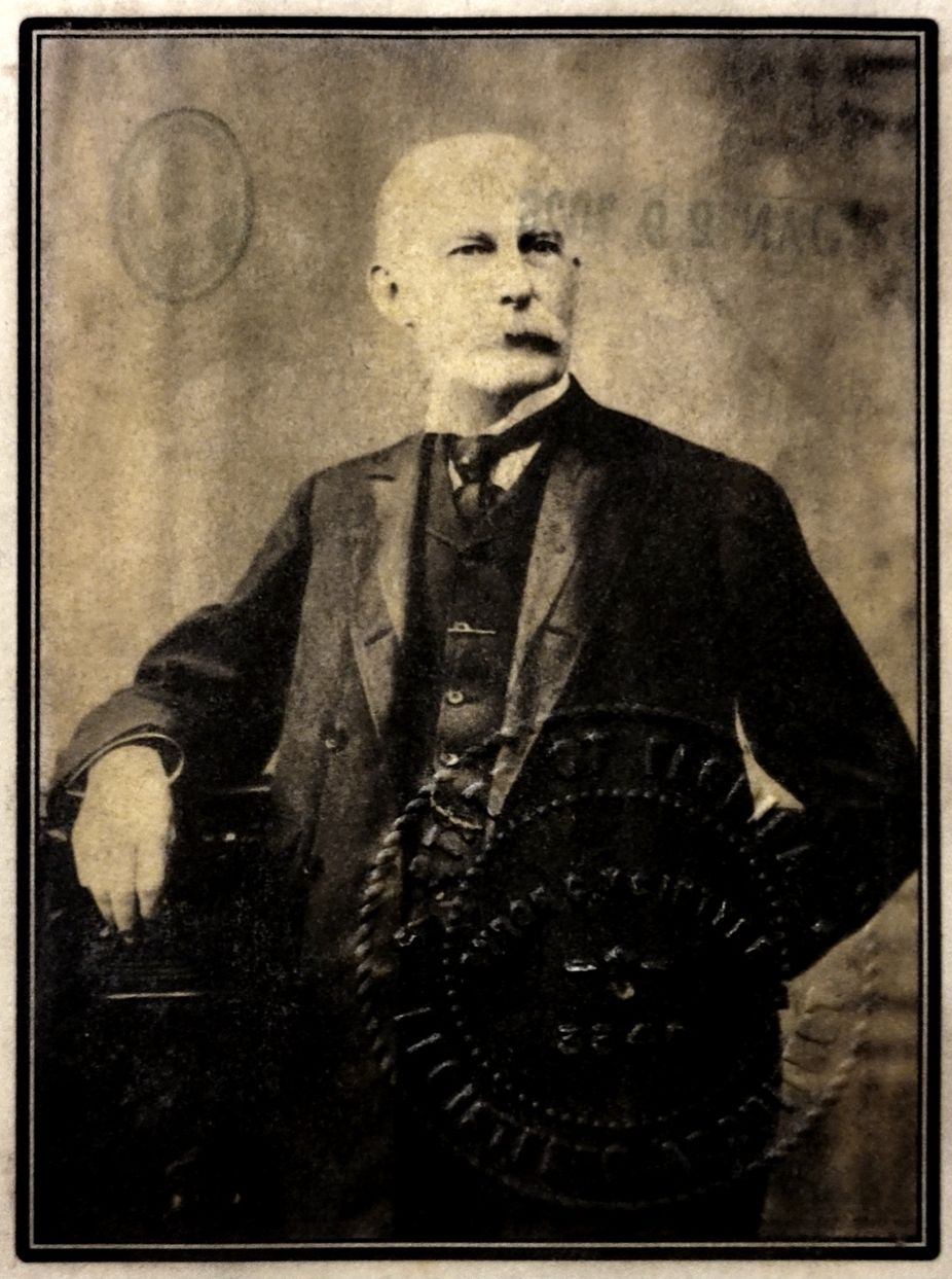 Iron gall print — Portrait of Henry Flagler