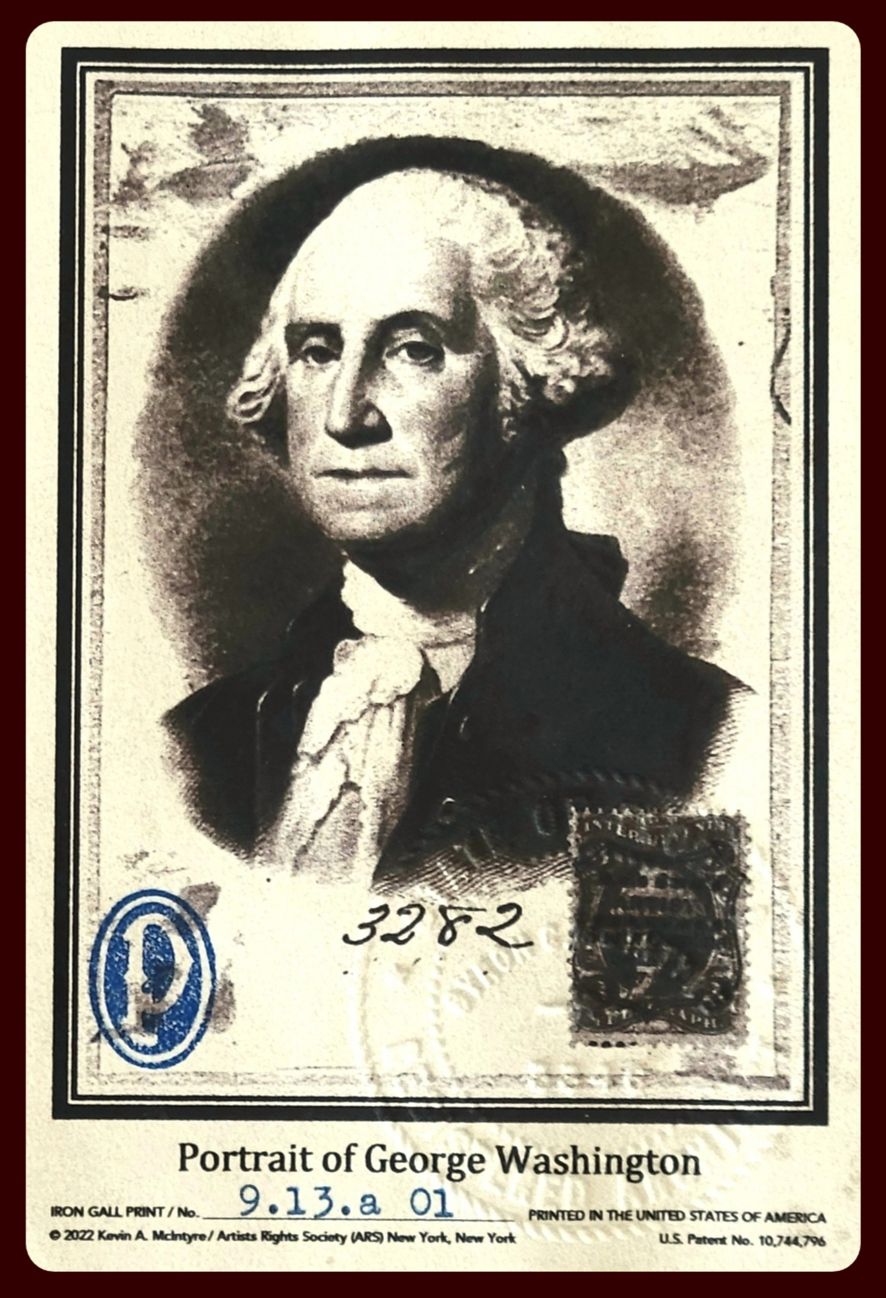 Declaration of Authenticity — Iron Gall Print No. 9.13.a 01