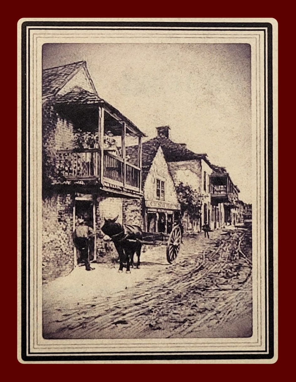 St. Augustine, Florida — First Coast street scene, iron gall print